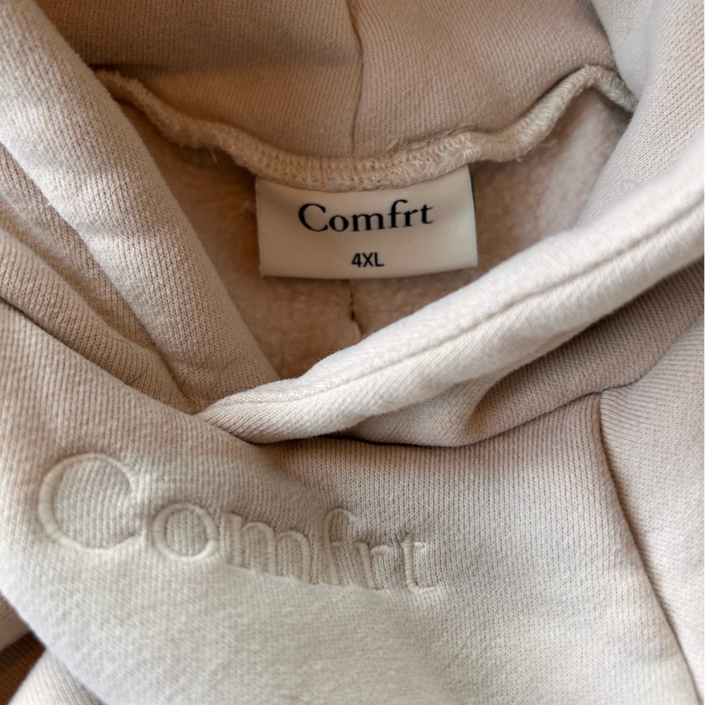 Comfrt Signature Paw Hoodie 4XL Bone - Picture 5 of 5